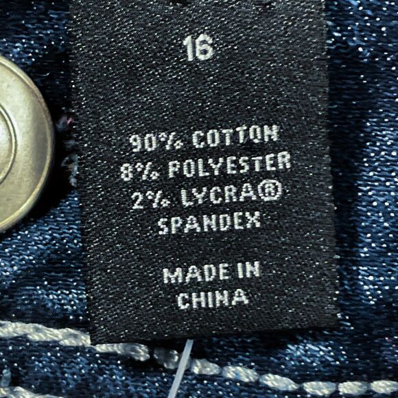 Lane Bryant Womens Jeans 16 new nwt $65 Dark Wash Capris Genius Cotton Stretch - Picture 6 of 9